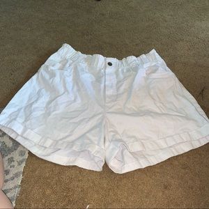White high waisted Jean shorts